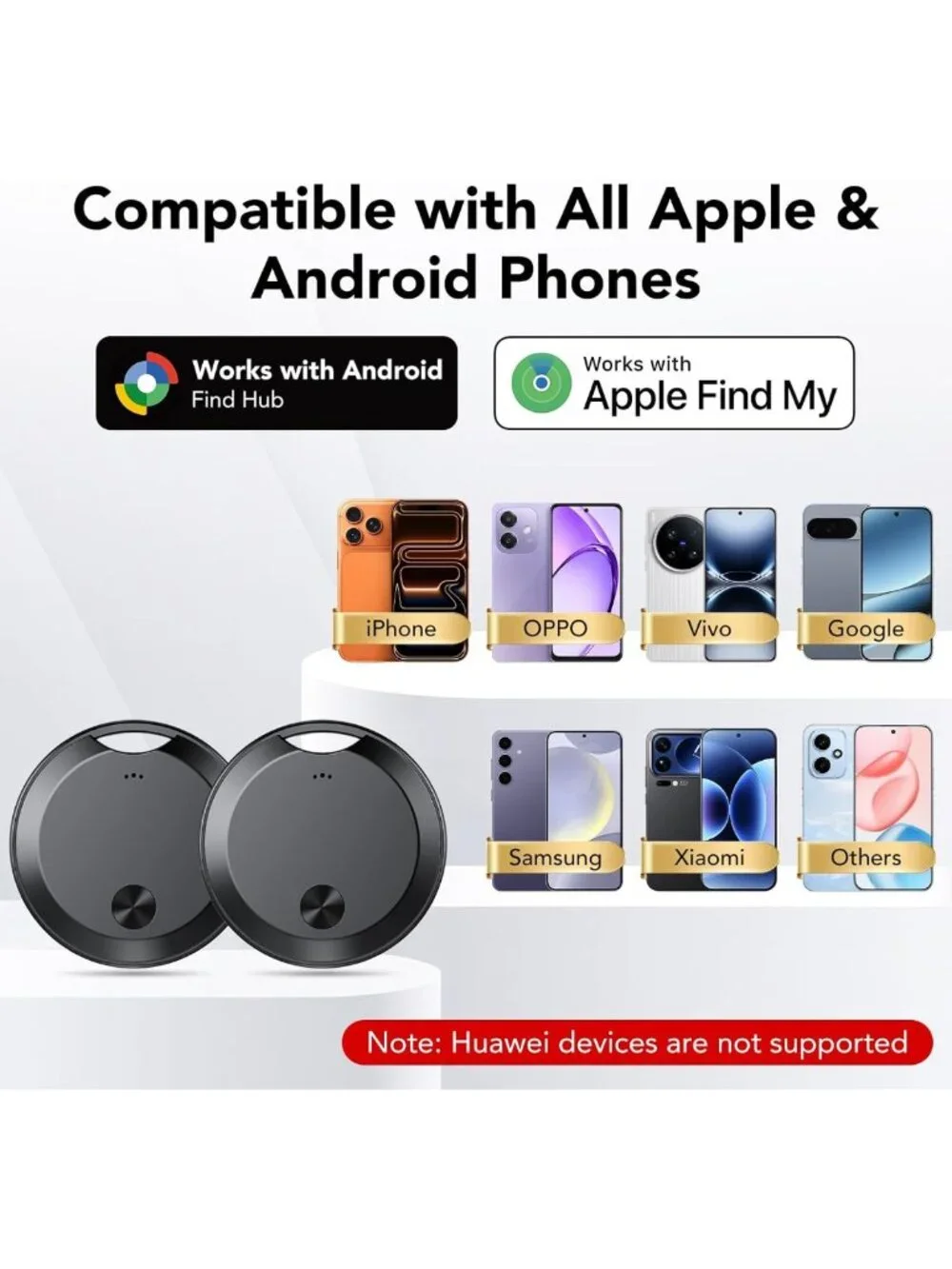 Bluetooth Item Locator Tags for Android & iOS - Smart Tracker for Keys, Luggage